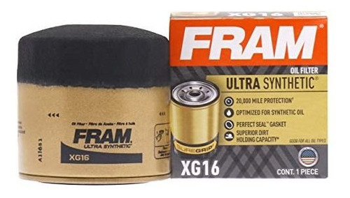 Fram Xg16 Spin-on Ultra Sintético Del Filtro De Aceite Con S