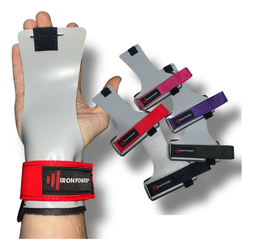 Calleras Iron Power Lona Pvc Ajustables Silver Color Rojo Talle Único