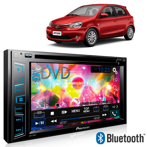 Kit Multimídia Pioneer Avh-288bt Corolla Usb Câmera Moldura