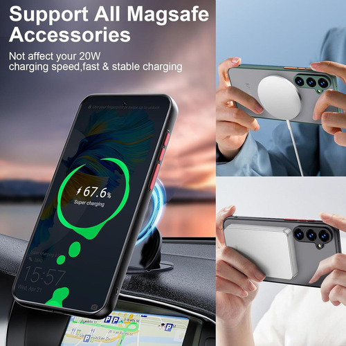 Capa Mate Para Magsafe E Protege Câmeras Samsung