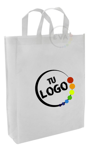 Pack 10 Bolsas Conference Blancas Personalizadas Con Logo 