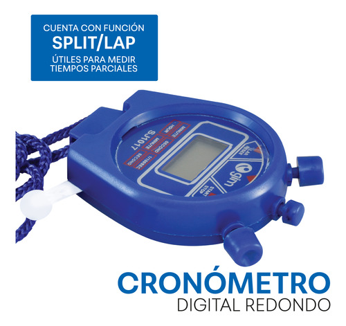 Cronometro Digital Redondo Sj1017 Ecom