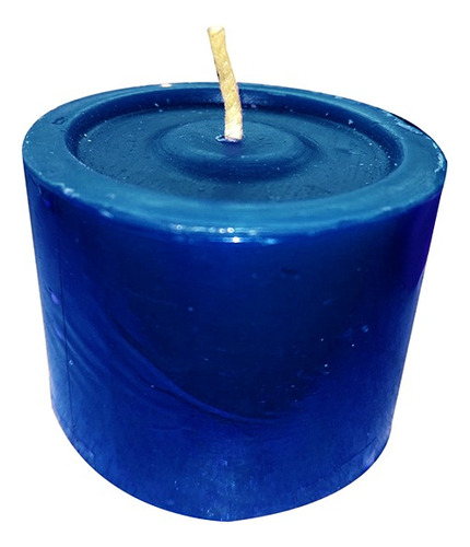 Vela Azul De 4 Cm Por 12 Unidades