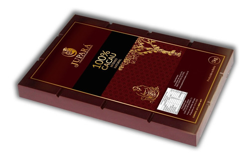 Chocolate Puro, Natural 100% Cacau - Barra 1kg (sem Açúcar)