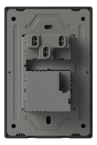 Tecla Y 2 Usb-c De 30w Macroled Milan, 1 Canal 2 Vías 10a Máx. Ac 250v, Gris