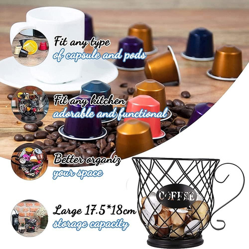 Porta Cápsula Taza Para Vertuo, Dolce Gusto O Nespresso