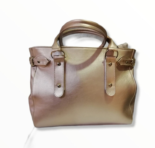 Imagen 2 de 2 de Bolsa De Dama M B17 Palo De Rosa Brillo