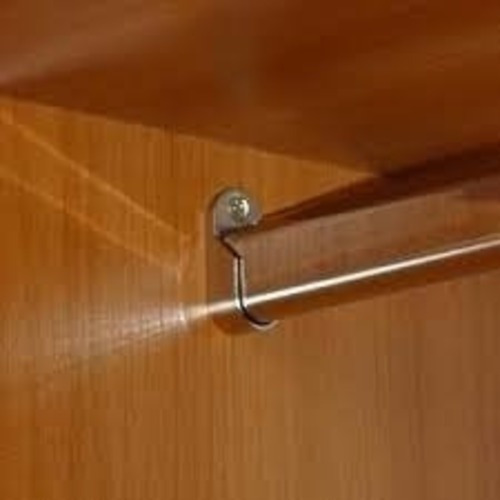 Caño Barral Oval Cromado Placard 1 Metro + Soportes