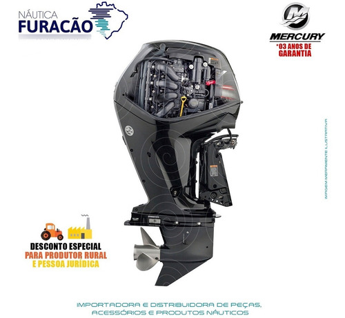 Imagem 3 de 5 de Motor De Popa Mercury 4 Tempos 100hp Elpt Efi Ct