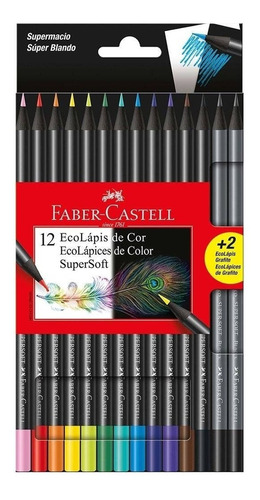 Ecolapis De Cor Super Soft 12+2 Cores Faber Castell Full