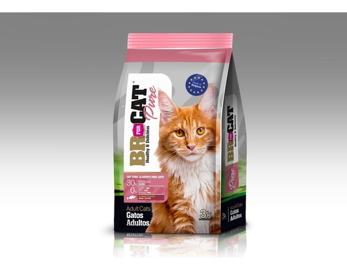 Br For Cat Adulto Salmon X 3 Kg