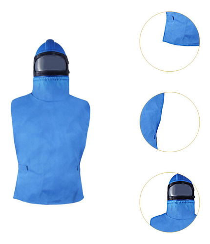 Casco Para Chorro De Arena Ropa Para Chorro De Espejo Curvo