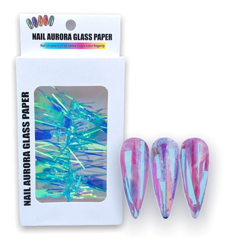 Papel Aurora Glass O Efecto Glass Para Decorar Uñas