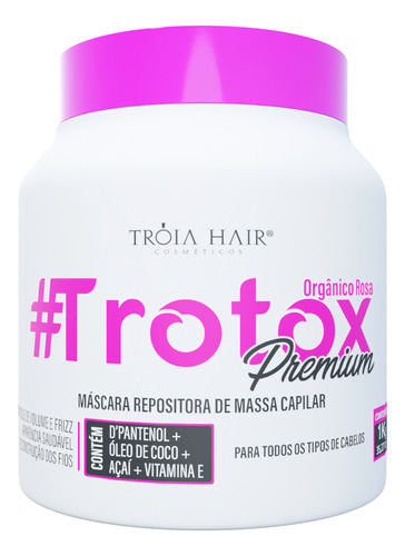 Trotox Repositor De Massa Orgânico Sem Formol Tróia Hair 1kg