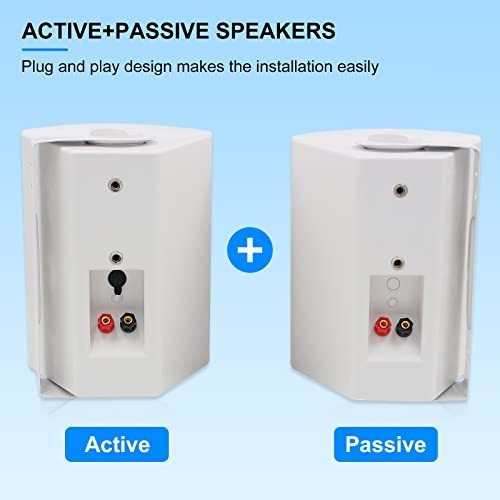 Altavoces Bluetooth Herdio 5.25puLG 300w Patio Inalámbricos