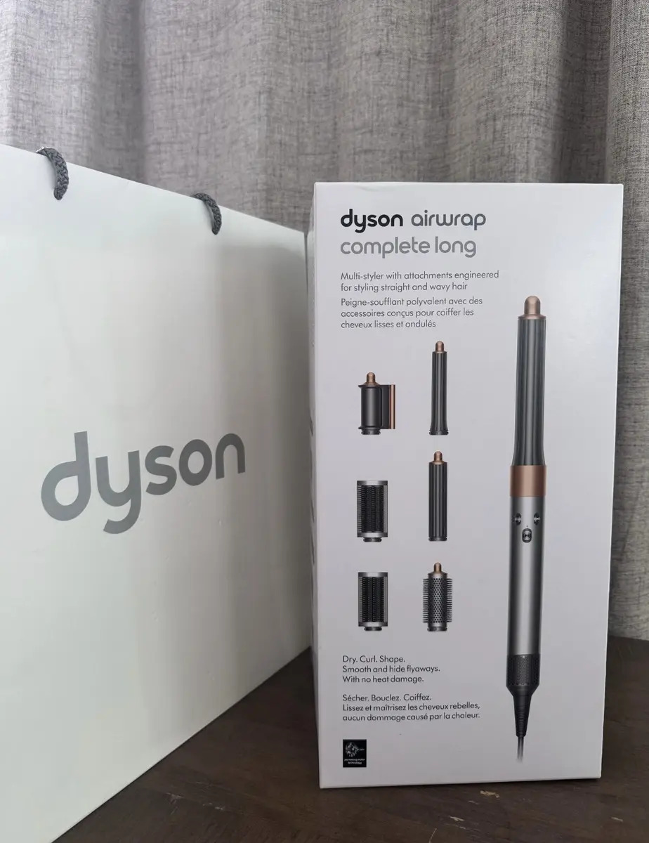 Dyson Airwrap Complete Níquel/Copper Long+ utiliza el color níquel/cobre