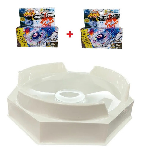 Imagen 1 de 1 de Combo De 2 Beyblade + Pista De Batalla