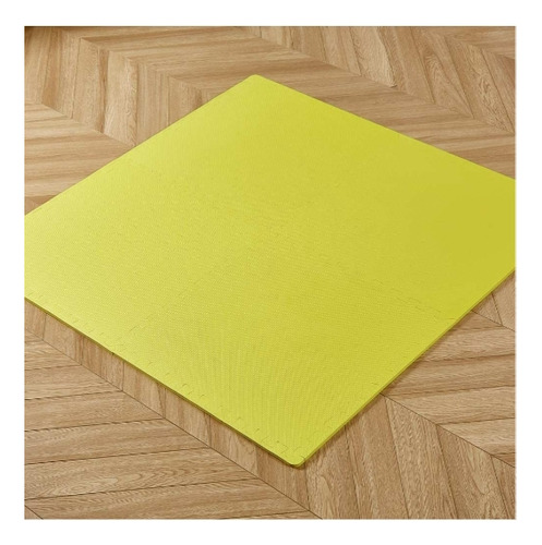 Pisos De Goma 12 Piezas Con Bordes Verde Amarillo Gris Negr