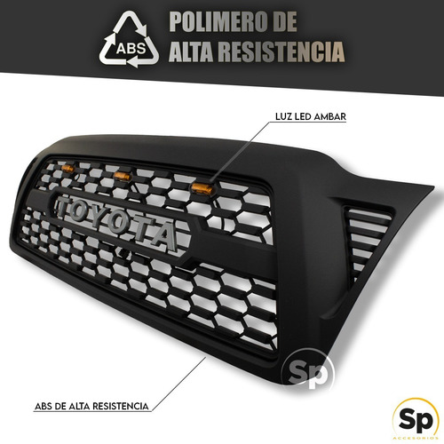 Imagen 4 de 8 de Parrilla Frontal Toyota Tacoma Trd Pro 2006 Negro Nuevo