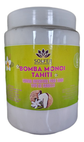 Bomba Nutrición Capilar Acondicionador Monoi Tahiti Solfer