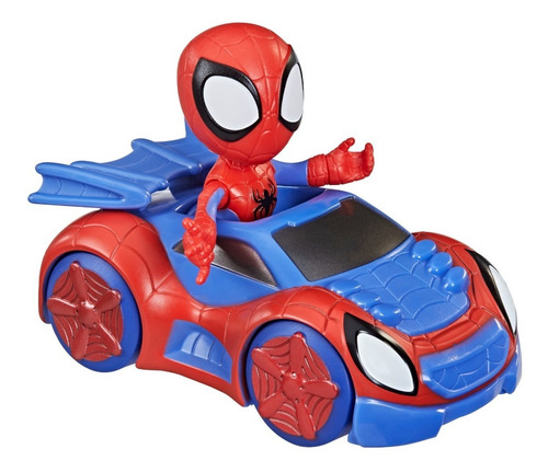 Imagen 2 de 4 de Playskool Spidey Figura De Héroe 10 Cm Y Vehículo Hasbro