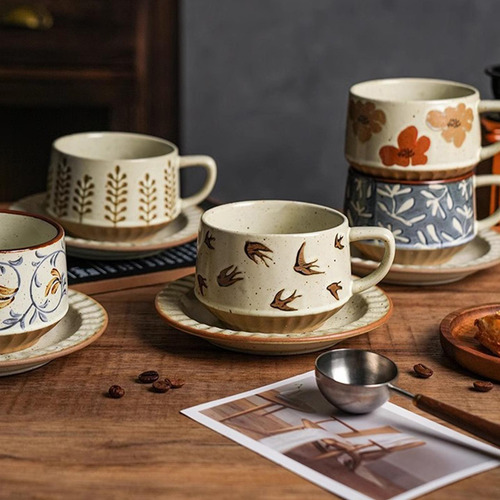 Taza De Café, Regalo De Taza De Té, Patrón De Golondrina