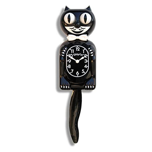 Kit-cat Klock® - Reloj De Gato Negro Clásico.