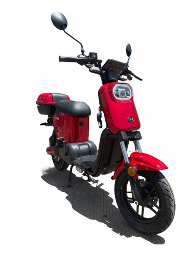 Imagen 1 de 5 de Motocicleta Electrica Jia E-go Autonomia 70km 50km/h Roja