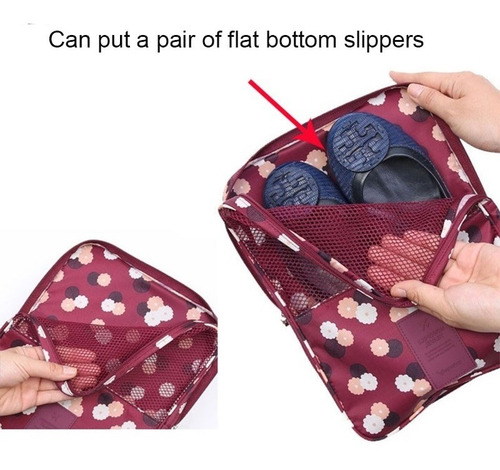 Imagen 6 de 9 de Bolsa Organizadora De Viaje Para Zapatos Super Promoción