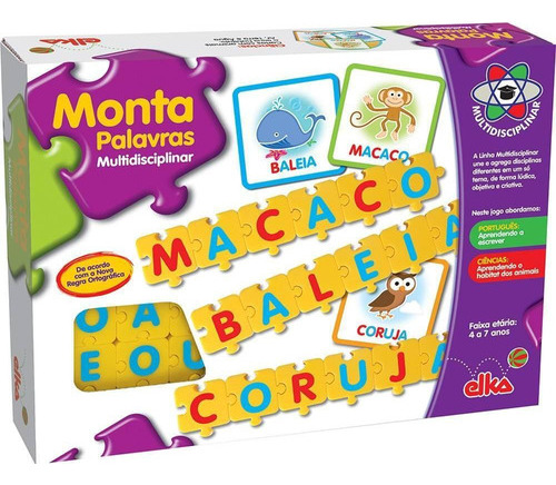 Jogo Monta Palavras Multidisciplinar Elka 769