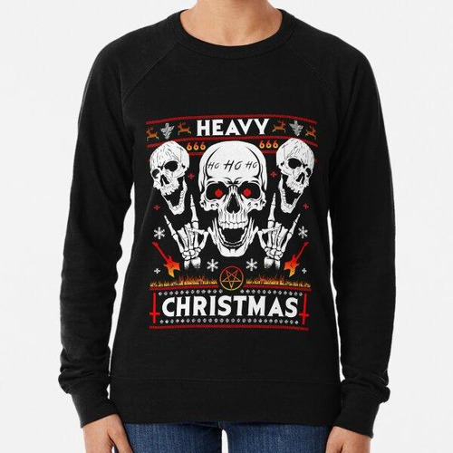 Buzo Heavy Christmas - Ugly Xmas Sweater - Heavy Death Black