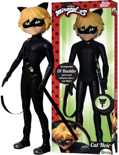 Boneco Cat Noir Miraculous 55cm - Baby Brink