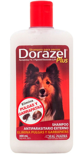 Dorazel Plus Shampoo Anti Pulgas Y Garrapatas Perros 300ml