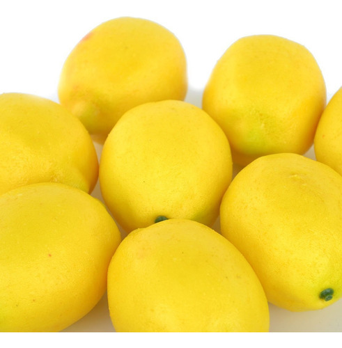 10 Pcs Limón Artificial Fruta For De Fiesta La Decoración