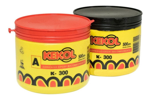 Imagen 1 de 4 de Adhesivo Epoxi Bicomponente Kekol Piso Madera K300 1kg 