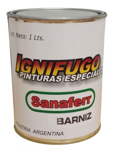 Barniz Ignifugo Sanaferr X 04 Lt / Camino 1