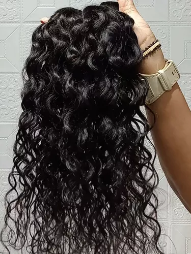 Cabelo Humano na Tela CACHEADO Preto Tingido - 50cm - Pacote com 1 Metro -  Central dos Cabelos