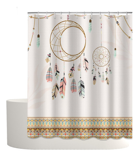 180x180cm Cortina De Ducha De Tela Impermeable Atrapasueños