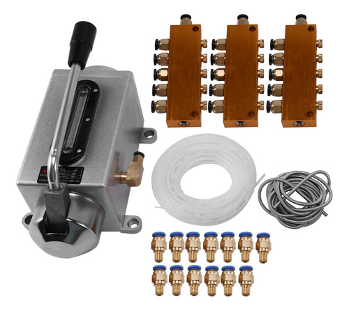 Un Juego De Bomba De Aceite Lubricante Cnc Router Electr A