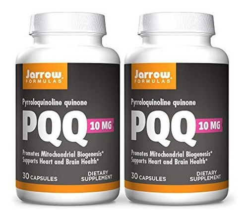 Jarrow Formulas Pqq 10 Mg - 30 Capsulas, Paquete De 2 - Pro