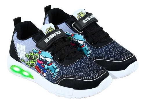 Imagen 2 de 9 de Zapatillas Con Luces Luz Led Zapatilla Zombie Zombies Footy