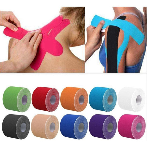 Tape Kinesiologico Vendaje Neuromuscular 5 Cm X 5 Mt