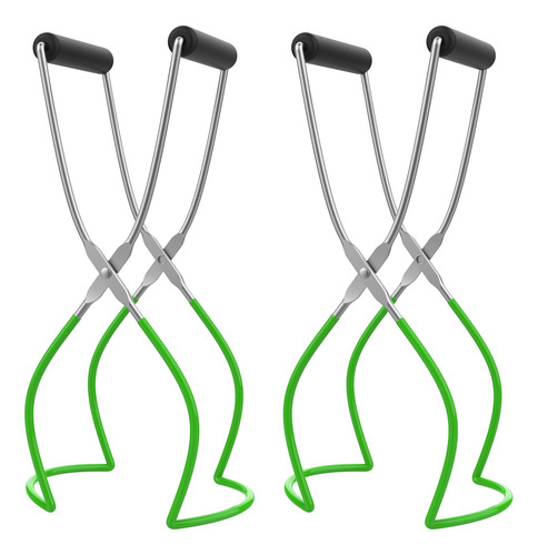 2pcs Canning Jar Lifter Tongs Aço Inoxidável Household Kitc