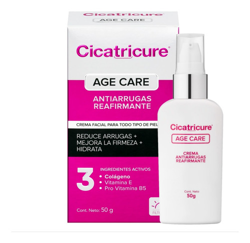 Imagen 5 de 11 de Pack Cicatricure Age Care Reafirmante + Agua Micelar 200ml