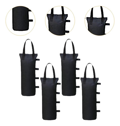 4 Piezas Bolsas De Arena Pesas De Carpa Pesas Mango Único