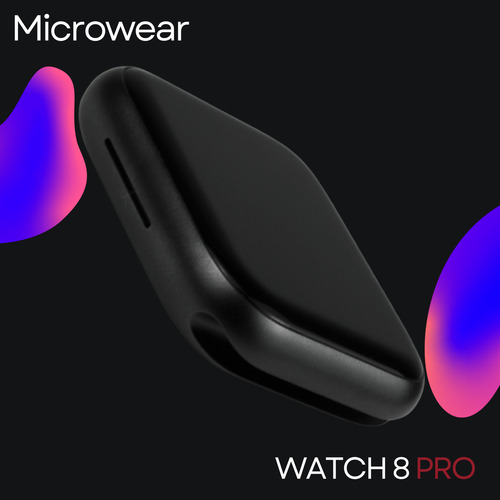Relogio Smartwatch Microwear Watch 8 Pro Bluetooth Integrado Preto Preto Preto