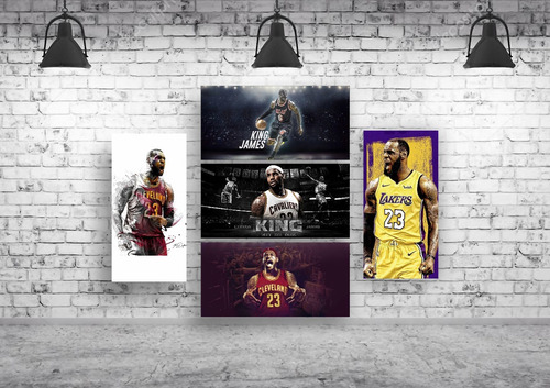 Pósters Nba Lebron James Jordan Kobe Bryant Lakers Bulls 