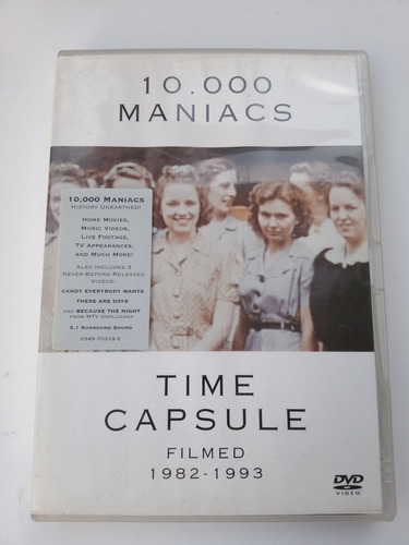 10.000 Maniacs Time Capsule Filmed 1982-1993 Dvd Importado 