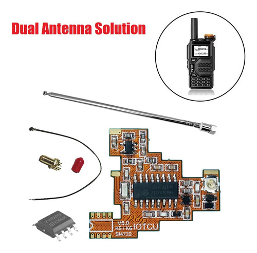 Módulo Si4732 V5.0 Fpc+chip 2m+antena Para Uvk5 Uv