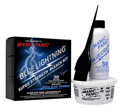 Manic Panic Kit De Blanqueador Con Rayos Azules De 30 Volúme